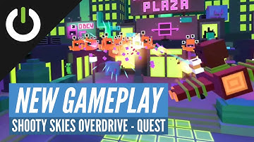 Shooty Skies Overdrive Gameplay - Outer Mall Full Level (Might Games) Oculus Quest, PC VR