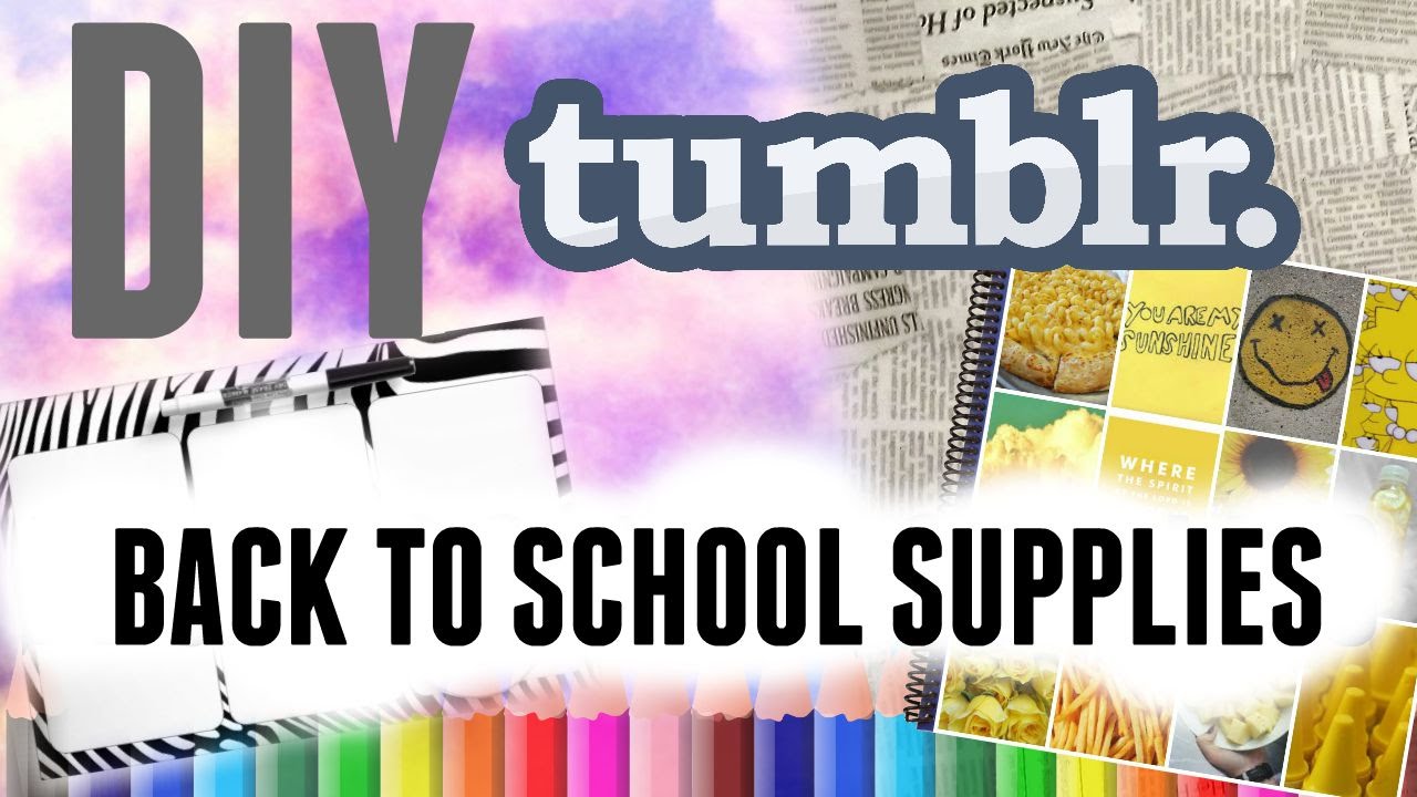 DIY SCHOOL SUPPLIES 2015! || TUMBLR INSPIRED \\ maiahloves