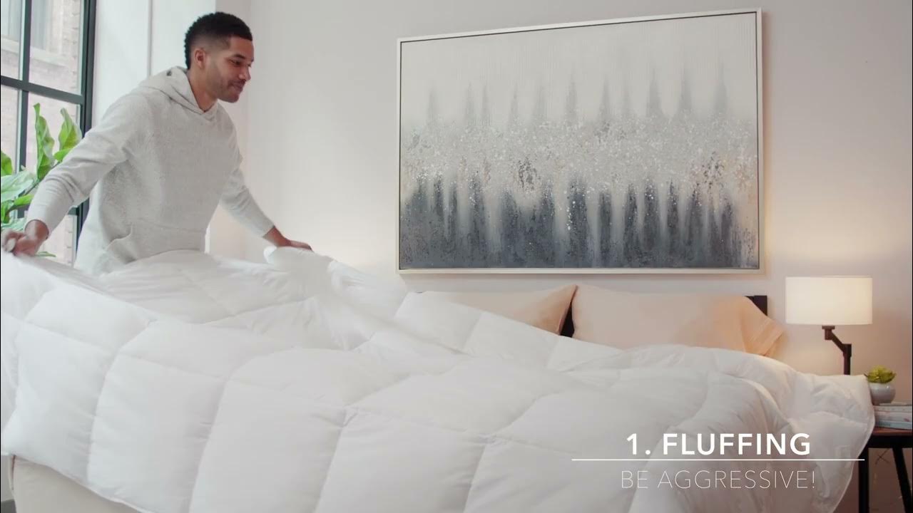 How To Fluff A Comforter DOWNLITE Bedding Care YouTube