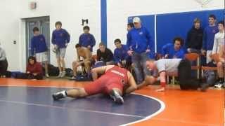2013-01-30 Ray Brito (Danbury) Vs. Ahmed Hourani (Fairfield Warde) 285 Pounds