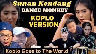 AMRIK \u0026 JAMAIKA DIBUAT BERGOYANG‼️DANCE MONKEY - SUNAN KENDANG KOPLO COVER REACTION