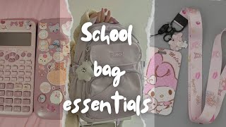 School Bag Essentials/ things to keep in your school bag