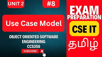 Use Case Model in Object Oriented Software Engineering | UML | Anna University Exams | CCS356 Unit 2