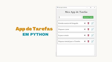 Como construir um aplicativo de tarefas em Python | to-do app em python