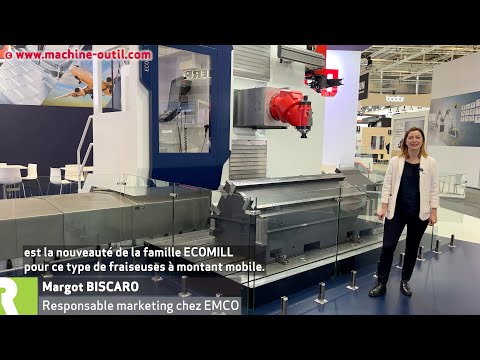 Fraiseuse à colonne mobile avec différentes options de têtes de fraisage EMCO ECOMILL S