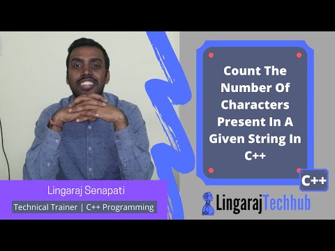 Count The Number Of Characters Present In A Given String In C++ #114