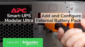 APC Smart-UPS Modular Ultra 5-20kW - How to add and configure external battery pack