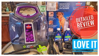 REVIEW BISSELL Spot Clean ProHeat Pet Portable Carpet Cleaner 2513W