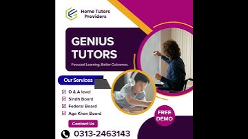 🎓 Genius Tutor Academy Karachi | Expert Home & Online Tutors 📚 #KarachiTutors