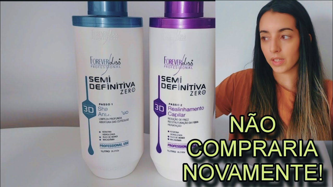 SEMI DEFINITIVA 3D ZERO | FOREVER LISS | REALINHAMENTO CAPILAR