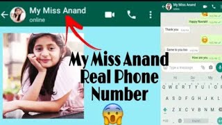 My miss Anand real phone number!😱l  Absolutely real number #realphonenumber #trending #mymissanand