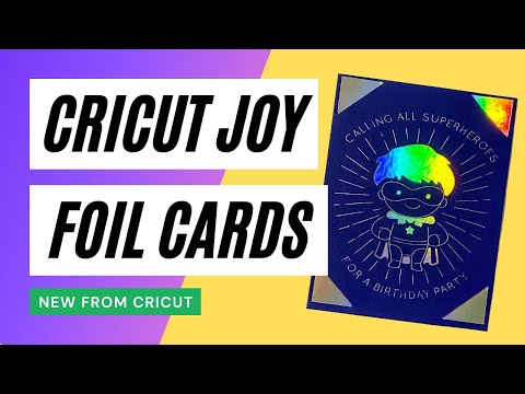 How to use the Cricut Joy Foil transfer kit using card designs from Design  Space 
