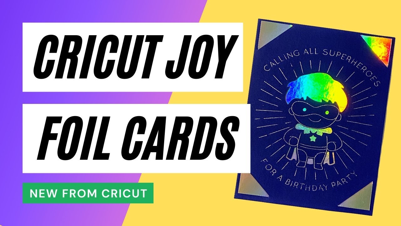 Cricut Joy Foil Transfer Tool - Foiling Cards - Cricut