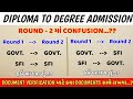 Diploma to Degree Admission 2024 | Round 2 નું Result આવી ગયુ છે હવે આગળ શું | Document Verification