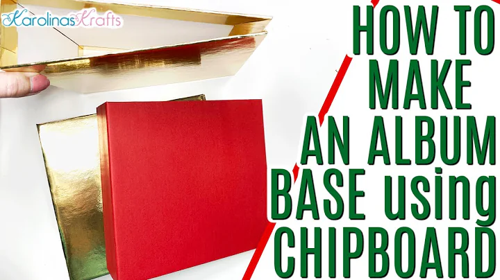 How to Make a Chipboard Mini Album Base Tutorial with Perfectly Mitered Corners