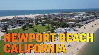 Newport Beach, California - Balboa Peninsula - Newport Pier - 4K Drone Aerial Views and Virtual Walk