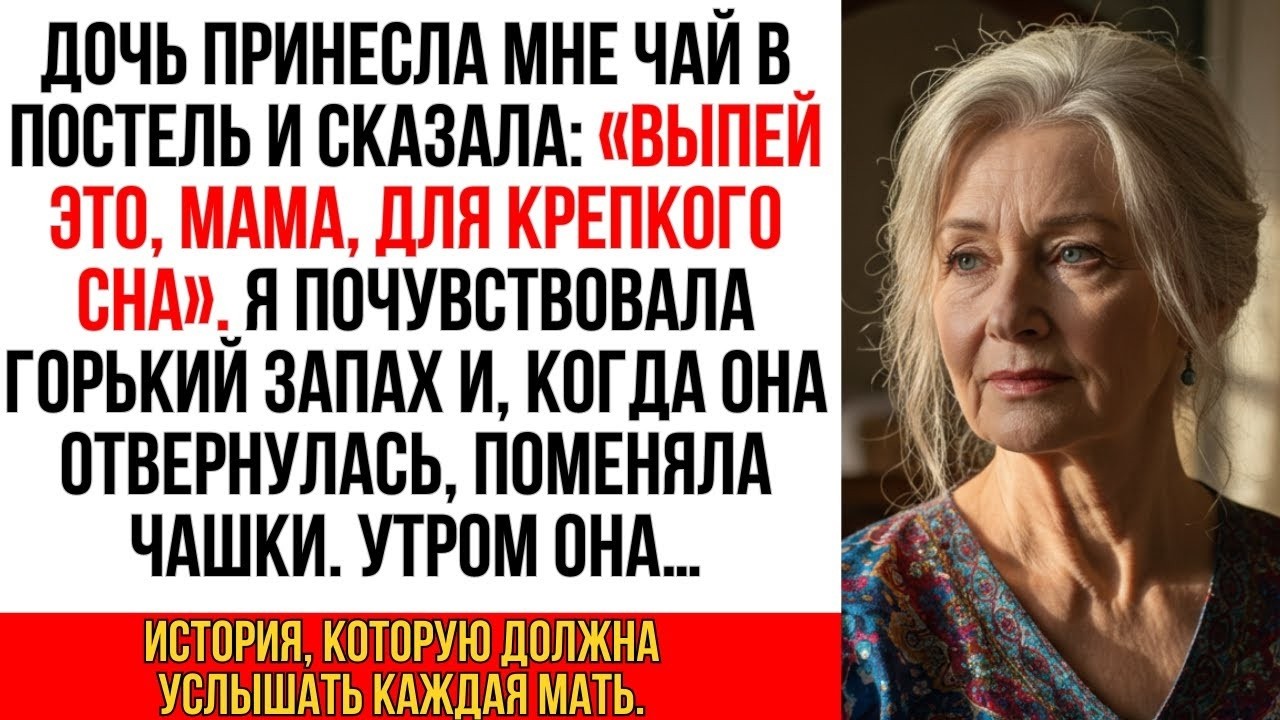 Моя дочь приготовила мне чай, от которого шёл горький запах. Я поменяла наши чашки и…