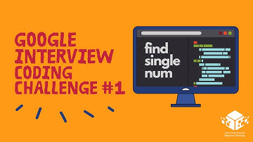 Google Interview Coding Challenge #1 - Find Single Num - Algoritma Soru Örnekleri