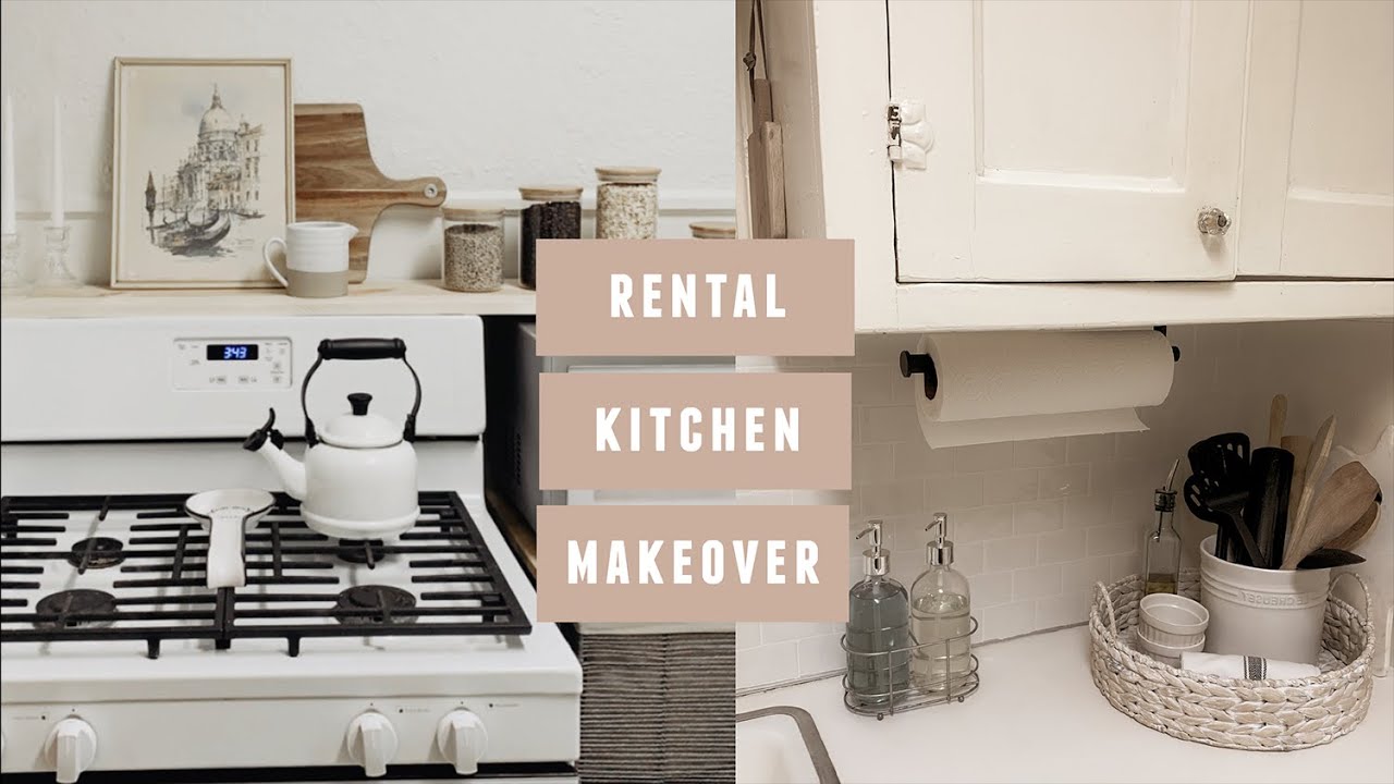 Rental Kitchen Makeover (Budget Friendly & Quick) YouTube