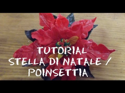 Stella Di Natale Tutorial.Tutorial Stella Di Natale In Fimo Diy Poinsettia Flower Christmas Decoration Ideas Polymer Clay Youtube