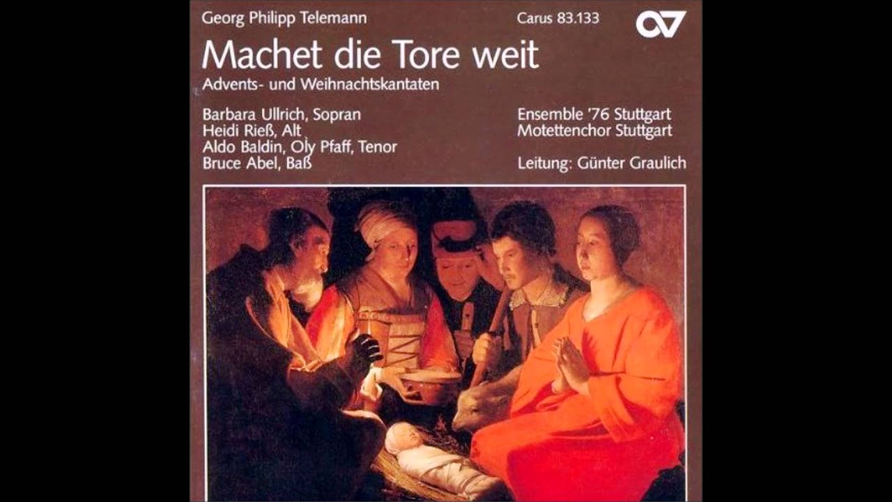 独LP  Philipp Telemann - Barba Machet Die Tore Weit (Advents- Und Weihnachtskantat FSM53136 Carus /00260 Telemann 