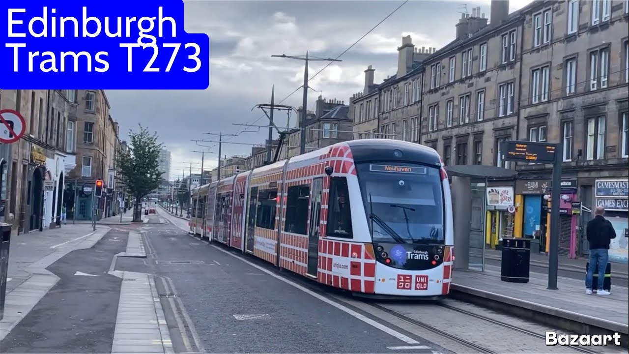 Journey on Edinburgh Trams T273 Between Picardy Place & Balfour Street • CentralScotlandRail