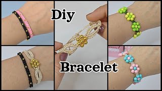 3 Bracelet Making  Ideas| Beads Bracelet| Macrame Thread Bracelet