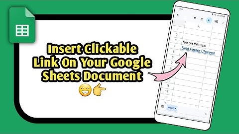 Insert Clickable Link On Your Google Sheets Document