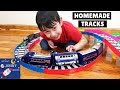 High Speed Train Toy | We Build A Cardboard Train Track