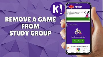 HOW TO REMOVE A GAME FROM STUDY GROUP IN KAHOOT