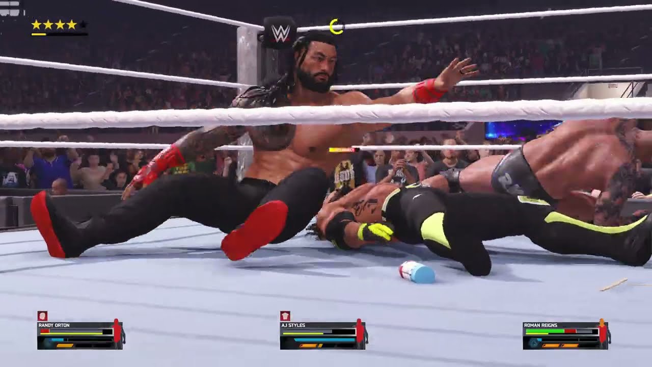 AJ Styles vs Randy Orton vs Roman Reigns | Triple Threat WWE Epic Fight