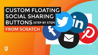 How To Create Custom Social Sharing Buttons From Scratch | Step By Step