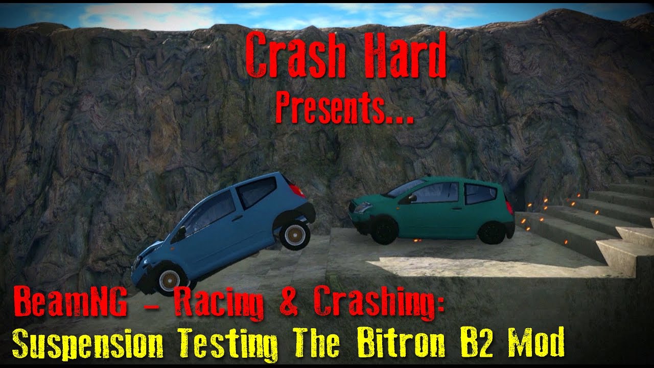 BeamNG - Racing & Crashing - Suspension Testing The Bitron B2 Mod - YouTube