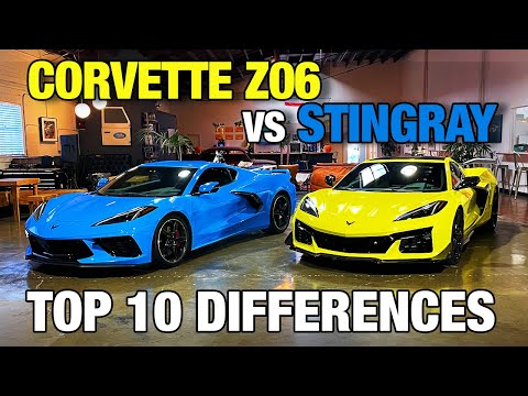 Chevy Corvette Z06 vs. Stingray | Top 10 Differences Between the 2023 Corvette Z06 & 2020 Stingray