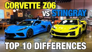 Chevy Corvette Z06 vs. Stingray | Top 10 Differences Between the 2023 Corvette Z06 \& 2020 Stingray