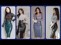 Most Stylish And Fashionable Leather Skirts Outfits Idea's 2022