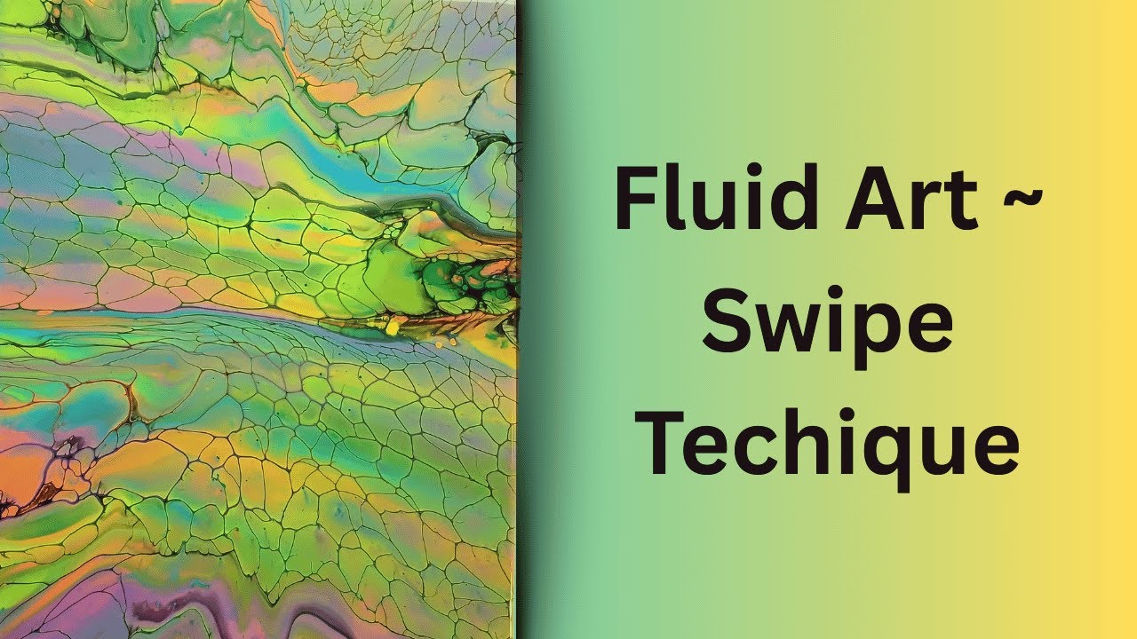 Fluid Art ~ The Swipe Technique 😍 - YouTube