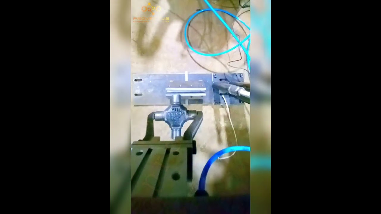 Semi Automatic Pneumatic Fixture for Loading - Unloading of UJ Cross on Centerless Grinding Machine.