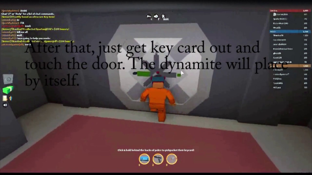 Roblox Jailbreak Beta How To Rob A Bank And Place Dynamite Bombs