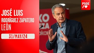 PSOE / José Luis Rodríguez Zapatero participa en un acto en León