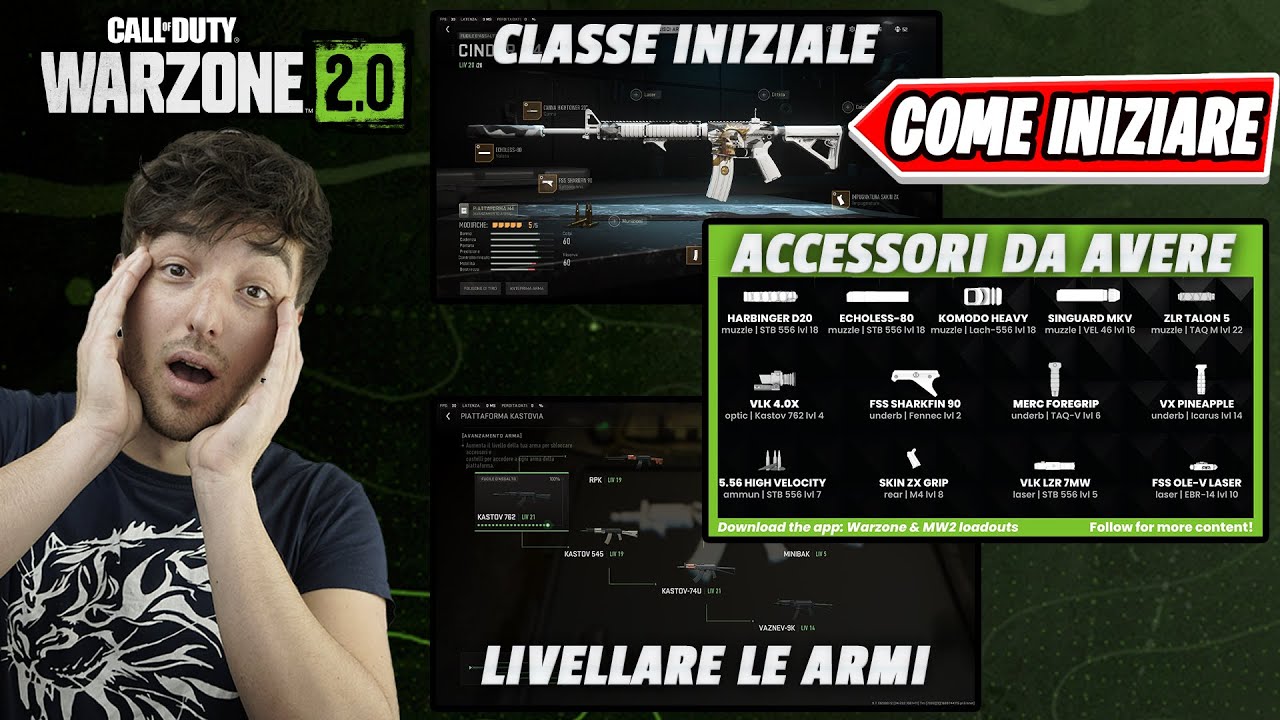 COME INZIARE AL MEGLIO SU WARZONE 2! COME LIVELLARE | MIGLIOR CLASSE ...