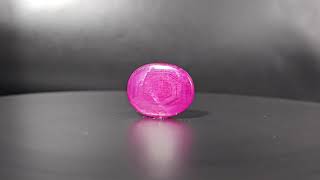 68.32  Carats Natural Pinkish Red Star Ruby Certificate no. AK3101230052