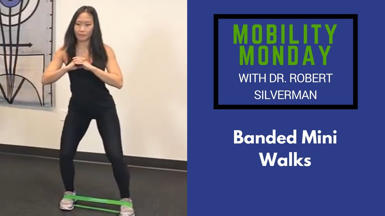 Mini Exercise Walk Body Weight Exercises Banded Mini Walk-How To Tone & Strengthen Butt ...