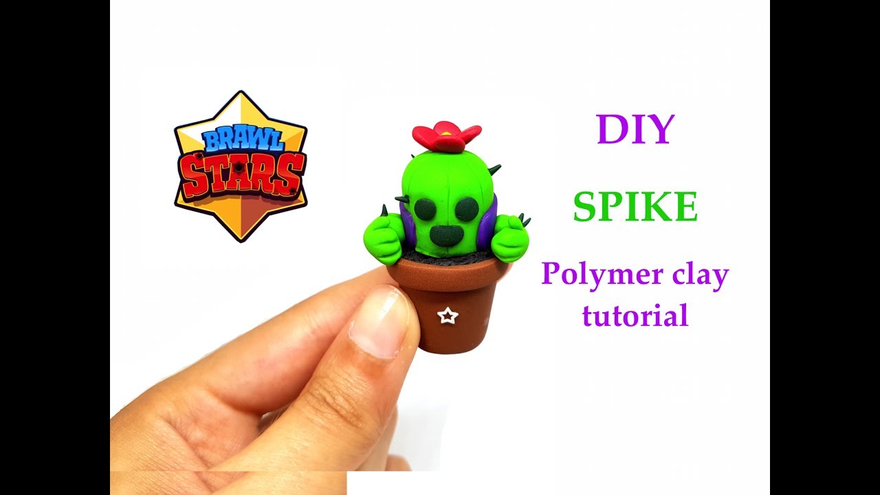 DIY Brawl Stars - Spike in a Pot - Polymer clay tutorial ...