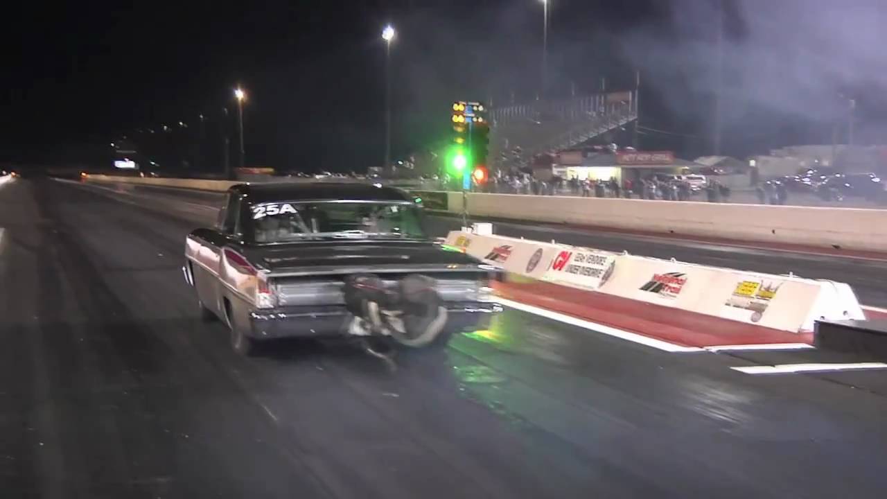 DRAG WEEK RECORD BROKEN - LARRY LARSON RUNS A 6.95 AT 209.10 MPH bonneville high school