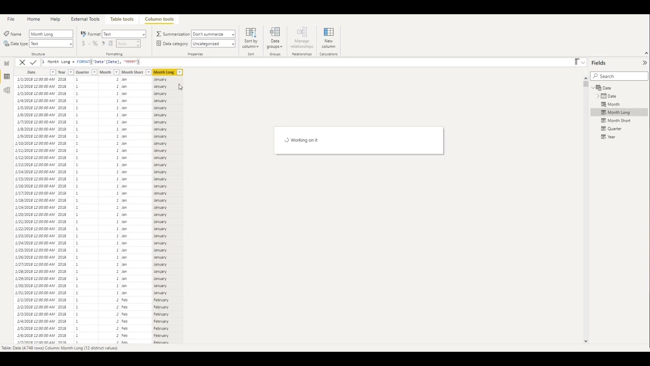 Create A Calendar Table With Power BI DAX YouTube