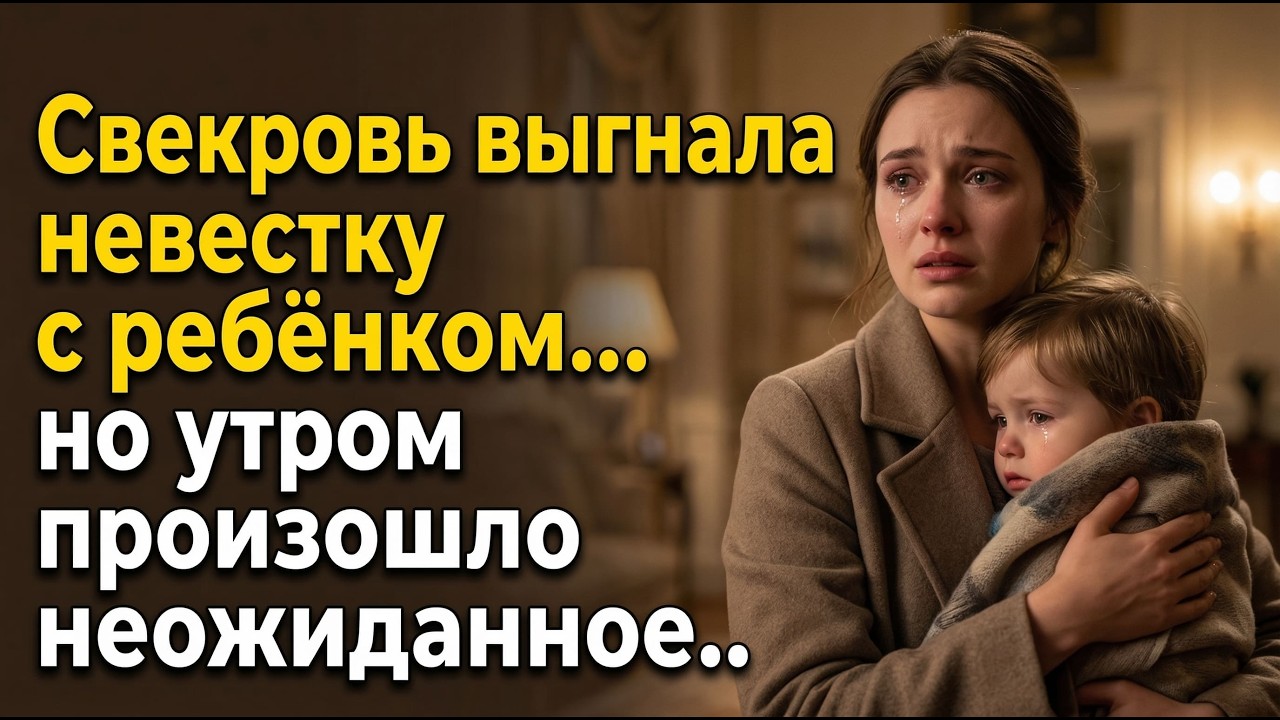 Свекровь выгнала невестку с ребёнком… но утром произошло...