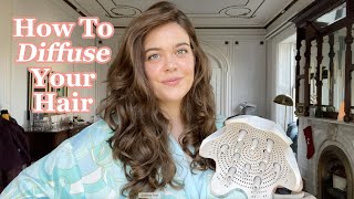 How To Diffuse Wavy Hair WITHOUT Frizz!