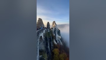When Nature Strikes: Rock Collapse at Bastei Bridge Caught on Camera