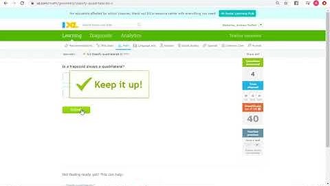 IXL N3:  Classify Quadrilaterals II (Geometry)